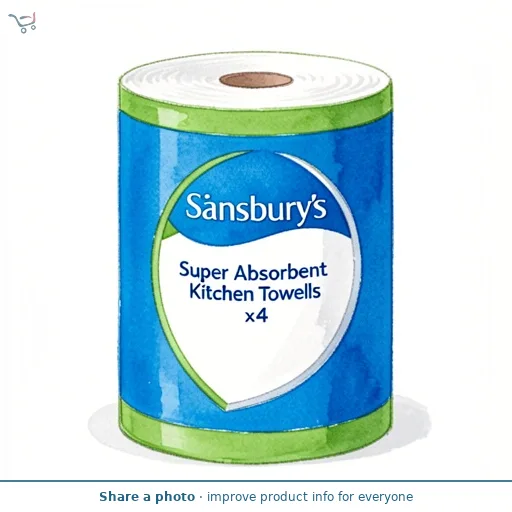 Sainsbury's Super Absorbent Kitchen Towels x4