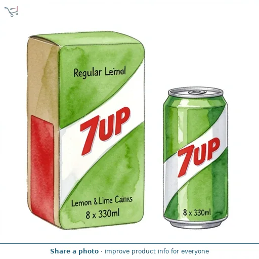 7UP Regular Lemon & Lime Cans 8 x 330ml