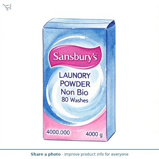 Sainsbury's Laundry Powder Non Bio 80 Washes 4kg