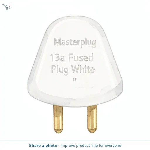 Masterplug 13a Fused Plug White