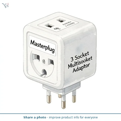 Masterplug 3 Socket Multisocket Adaptor