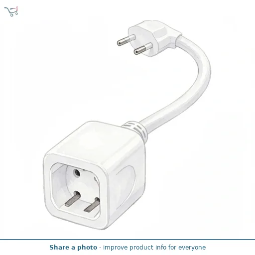 Masterplug Basic 1 Single Socket Power Extension Lead 5m Cable - White