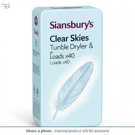 Sainsbury's Clear Skies Tumble Dryer Sheets Loads x40
