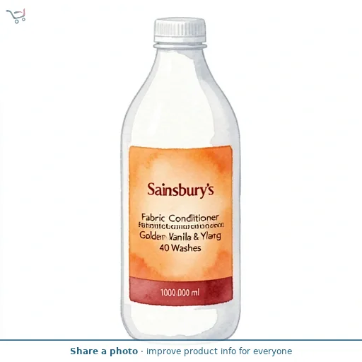 Sainsbury's Fabric Conditioner Golden Vanilla & Ylang 40 Washes 1L