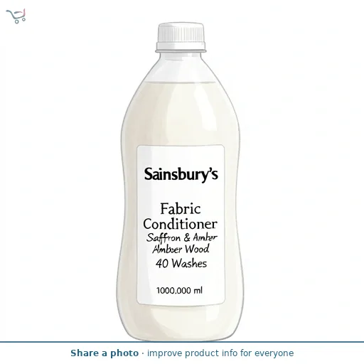 Sainsbury's Fabric Conditioner Saffron & Amber Wood 40 Washes 1L