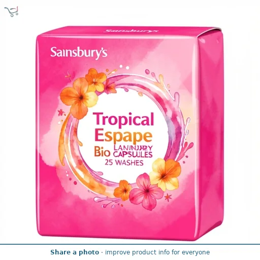 Sainsbury's Tropical Escape Bio Laundry Capsules 25 Washes
