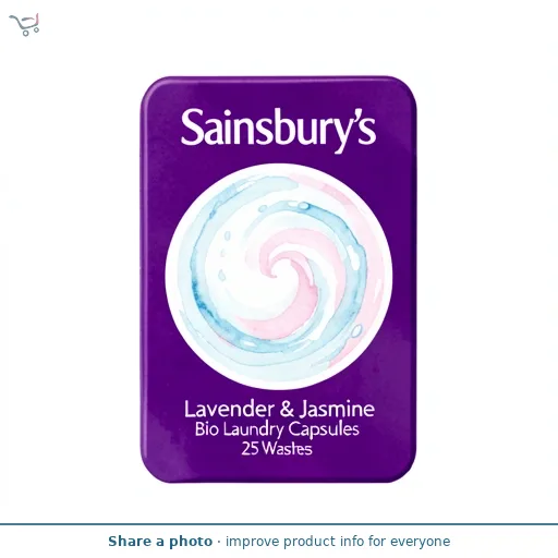 Sainsbury's Lavender & Jasmine Bio Laundry Capsules 25 Washes