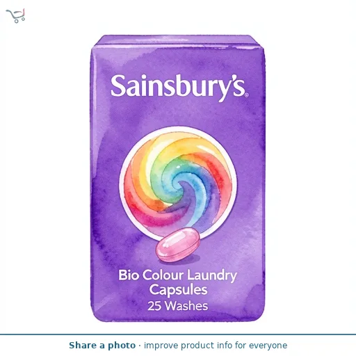 Sainsbury's Bio Colour Laundry Capsules 25 Washes