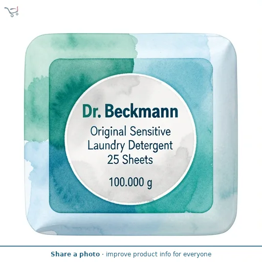 Dr. Beckmann Original Sensitive Laundry Detergent 25 Sheets 100g