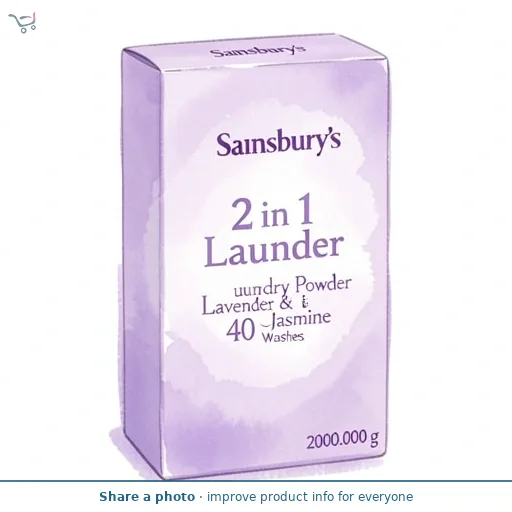 Sainsbury's 2 in 1 Laundry Powder Lavender & jasmine 40 Washes 2kg