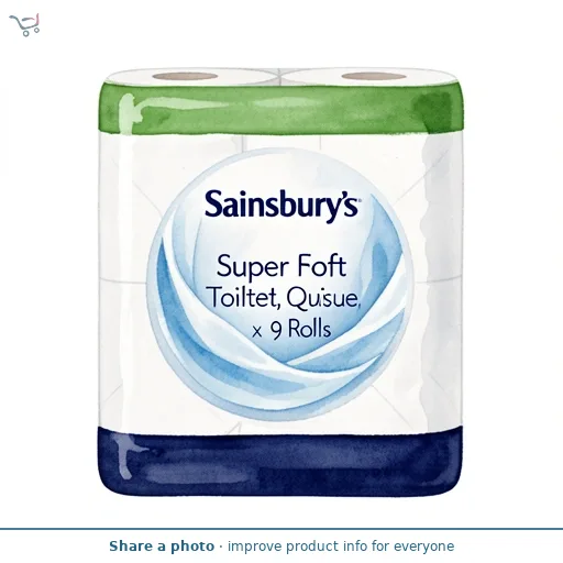 Sainsbury's Super Soft Toilet Tissue, Quilted x9 Rolls