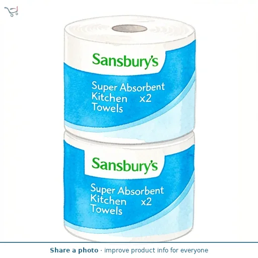 Sainsbury's Super Absorbent Kitchen Towels x2