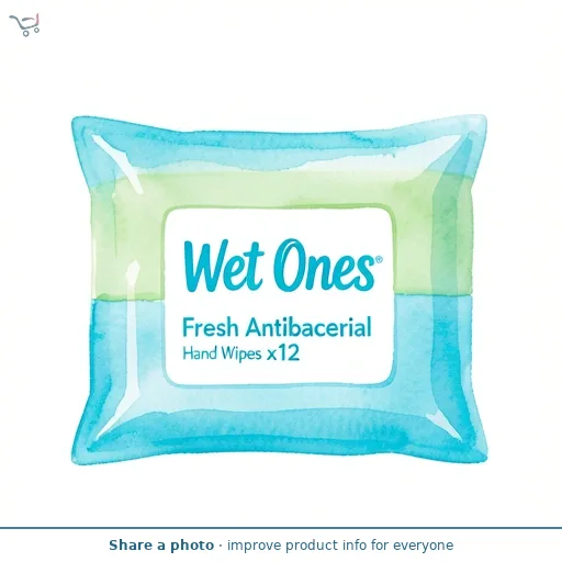 Wet Ones Fresh Antibacterial Hand Wipes x12