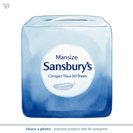 Sainsbury's Mansize Compact Tissues 2x50 Sheets