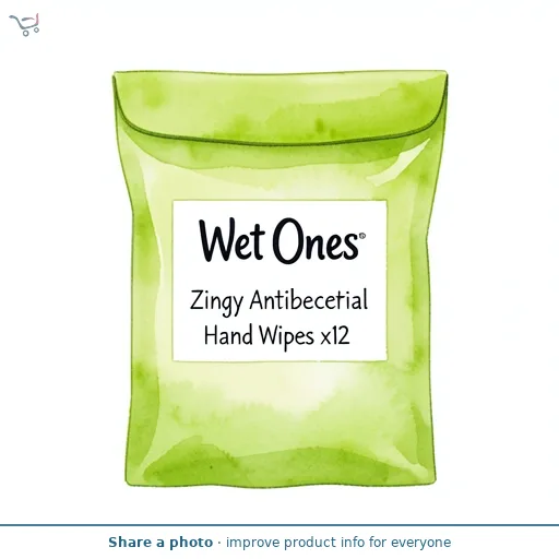 Wet Ones Zingy Antibacterial Hand Wipes x12
