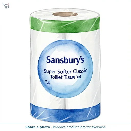 Sainsbury's Super Softer Classic Toilet Tissue Rolls x4