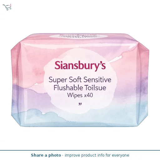 Sainsbury's Super Soft Sensitive Flushable Toilet Tissue Wipes x40