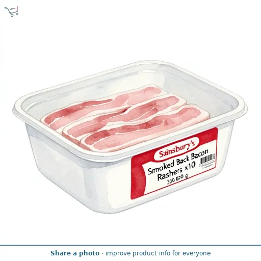 Sainsbury's Smoked Back Bacon Rashers x10 300g