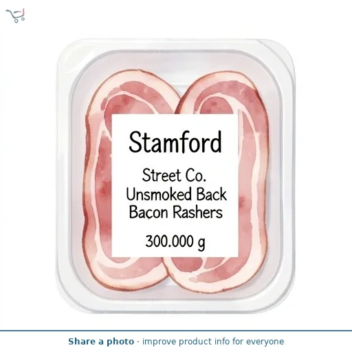 Stamford Street Co. Unsmoked Back Bacon Rashers 300g