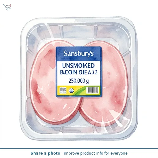 Sainsbury's Unsmoked Bacon Loin Steaks x2 250g