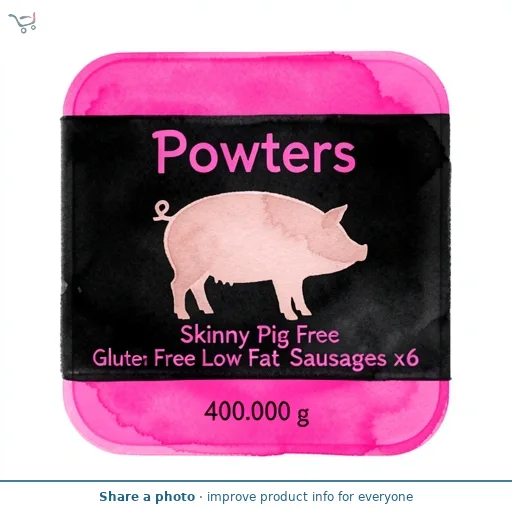 Powters Skinny Pig Pork Sausages 400G (L