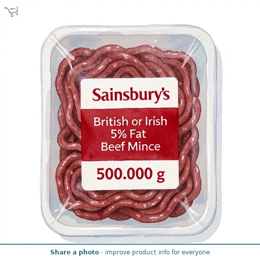 Sainsbury's British or Irish 5% Fat Beef Mince 500g