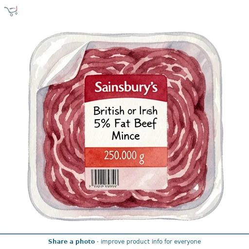 Sainsbury's British or Irish 5% Fat Beef Mince 250g