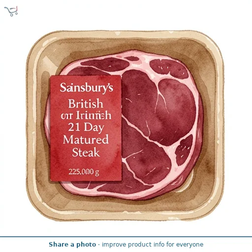 Sainsbury's British or Irish 21 Day Matured Rump Steak 225g