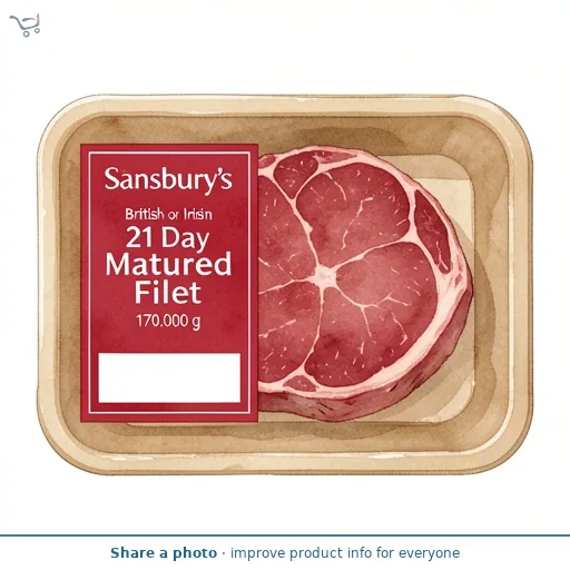 Sainsbury's British or Irish 21 Day Matured Fillet Steak 170g