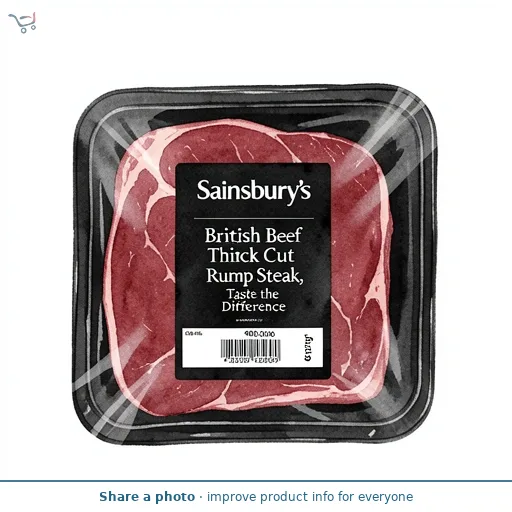 Sainsbury's British Beef Thick Cut Rump Steak, Taste the Difference 400g