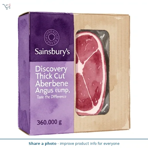 Sainsbury's Discovery 360g Thick Cut Aberdeen Angus Rump Steak, Taste the Difference