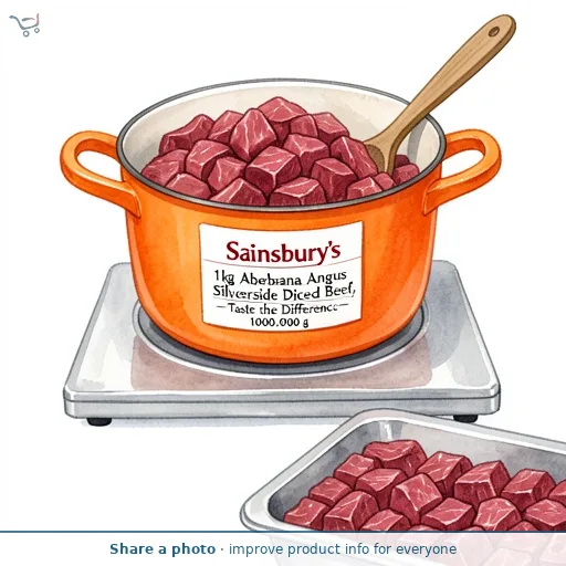 Sainsbury's 1kg Aberdeen Angus Silverside Diced Beef, Taste the Difference