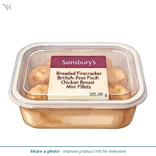 Sainsbury's Breaded Firecracker British Fresh Chicken Breast Mini Fillets 305g