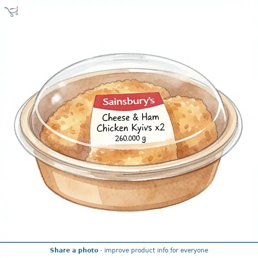 Sainsbury's Cheese & Ham Chicken Kyivs x2 260g