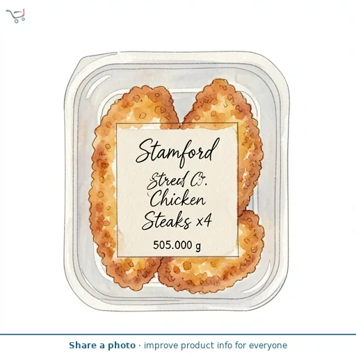 Stamford Street Co. Breaded Chicken Steaks x4 505g