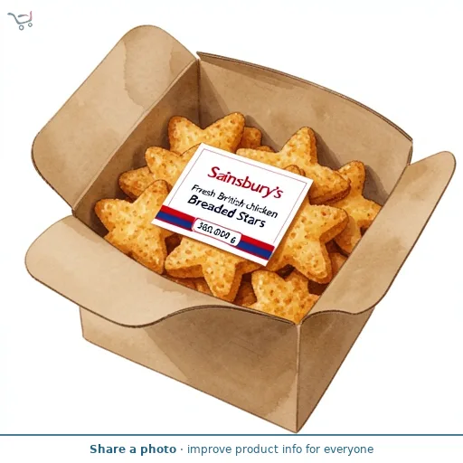 Sainsbury's Fresh British Chicken Breaded Stars 360g