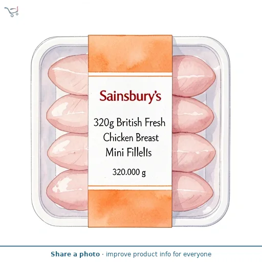 Sainsbury's 320g British Fresh Chicken Breast Mini Fillets