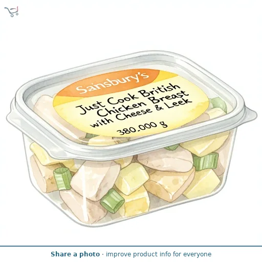 Sainsbury's Just Cook British Chicken Breast with Cheese & Leek 380g