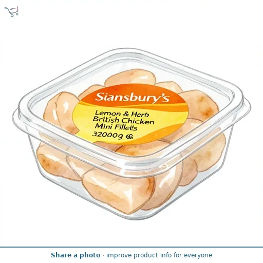 Sainsbury's Lemon & Herb British Chicken Breast Mini Fillets 320g