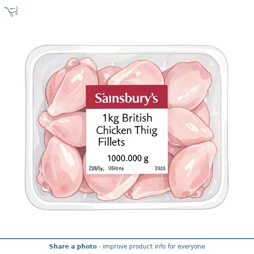Sainsbury's 1kg British Chicken Thigh Fillets