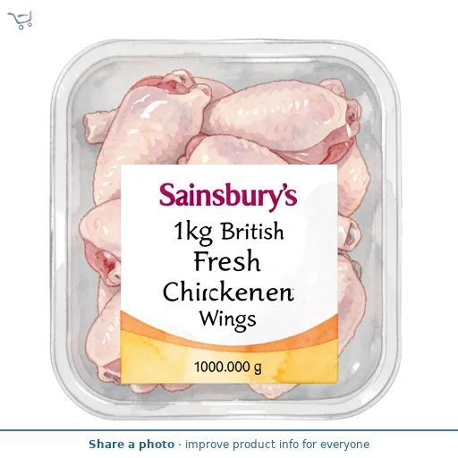 Sainsbury's 1kg British Fresh Chicken Wings
