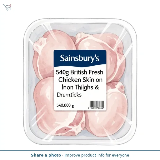 Sainsbury's 540g British Fresh Chicken Skin on Thighs & Drumsticks