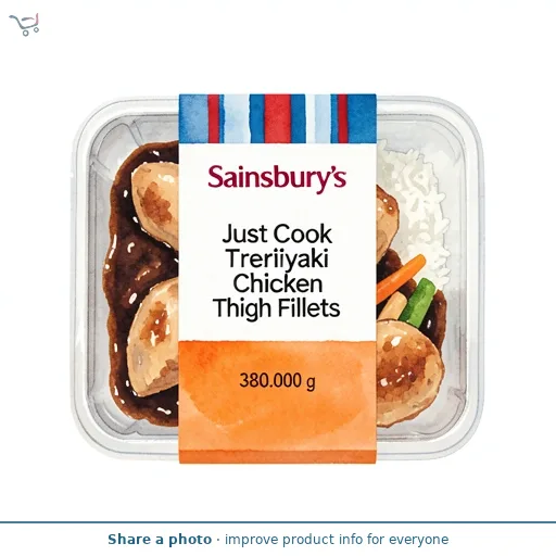 Sainsbury's Just Cook Teriyaki Chicken Thigh Fillets 380g