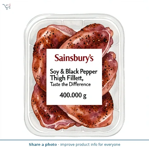 Sainsbury's Soy & Black Pepper Thigh Fillet, Taste the Difference 400g