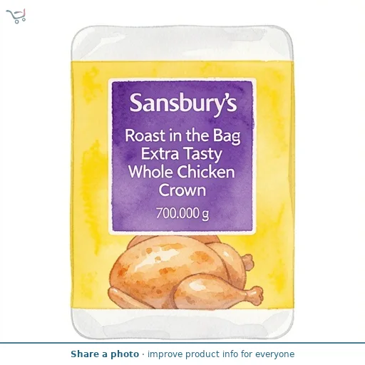 Sainsbury's Roast in the Bag Extra Tasty Whole Chicken Crown 700g