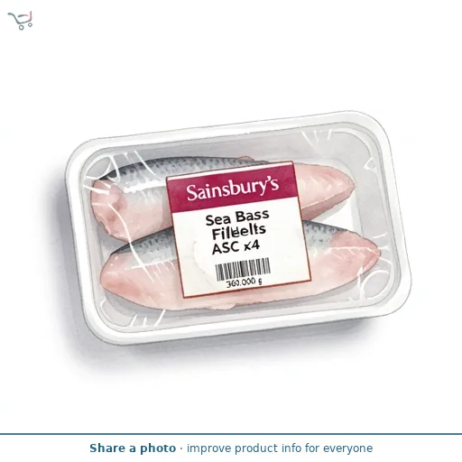 Sainsbury's Sea Bass Fillets ASC x4 360g