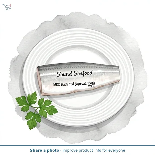 Sound Seafood MSC Black Cod (Approx. 150g)