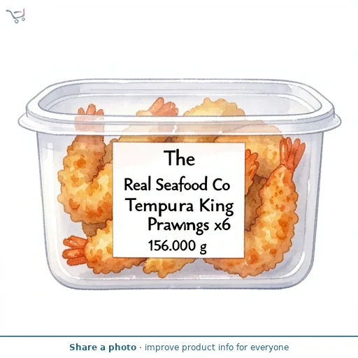 The Real Seafood Co.Tempura King Prawns x6 156g