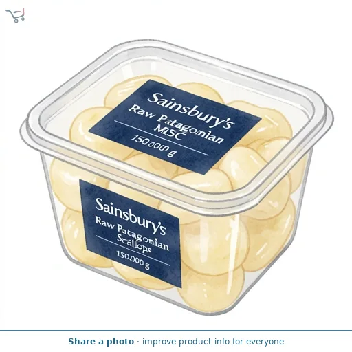 Sainsbury's Raw Patagonian Scallops MSC 150g