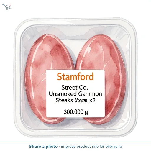 Stamford Street Co. Unsmoked Gammon Steaks x2 300g